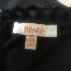 Peach Tops Nwot Peach Clothing Sheer Nude Illusion Lace Top Poshmark